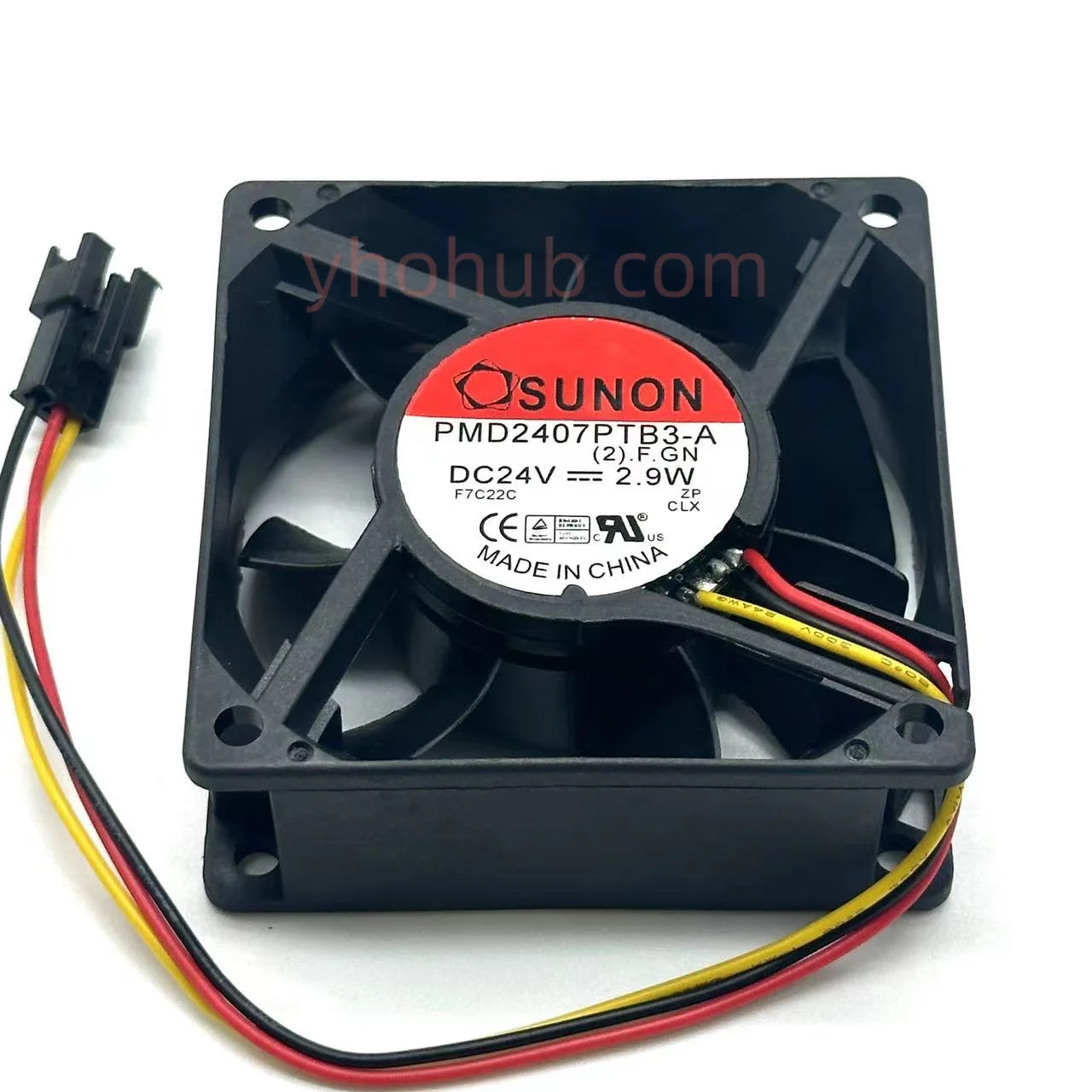 SUNON PMD2407PTB3-A (2).F.GN DC 24V 2.9W 70x70x25mm Server Cooling Fan