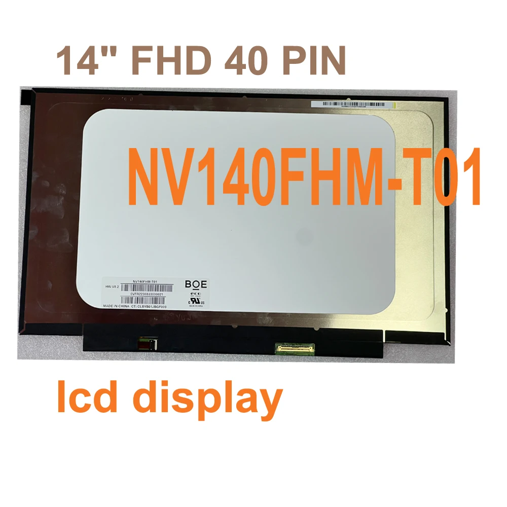 Test well 14 inch 60Hz FHD 1920×1080 NV140FHM-T01 NV140FHM T01 laptop LCD Screen EDP 40 pin with Touch Function