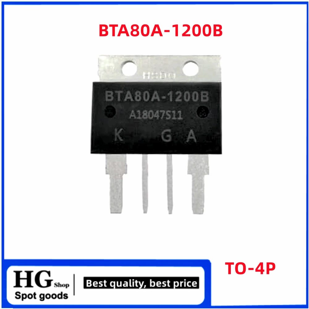 Tiristor bidireccional de BTA100A-1600B en línea, TO-4P BTA80A 60A 100A 800B 1200B 1600B, 800V 1200V, lote de 2 unidades