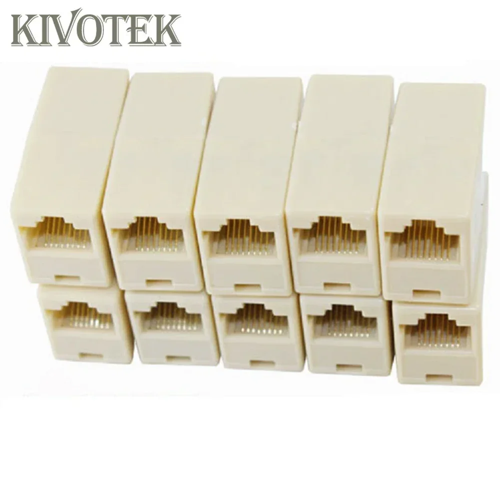 30pcs/lot Network Ethernet Lan Cable Joiner Bilateral 8 Pins Coupler Connector RJ45 Computer Netwoerk Connection Adapters