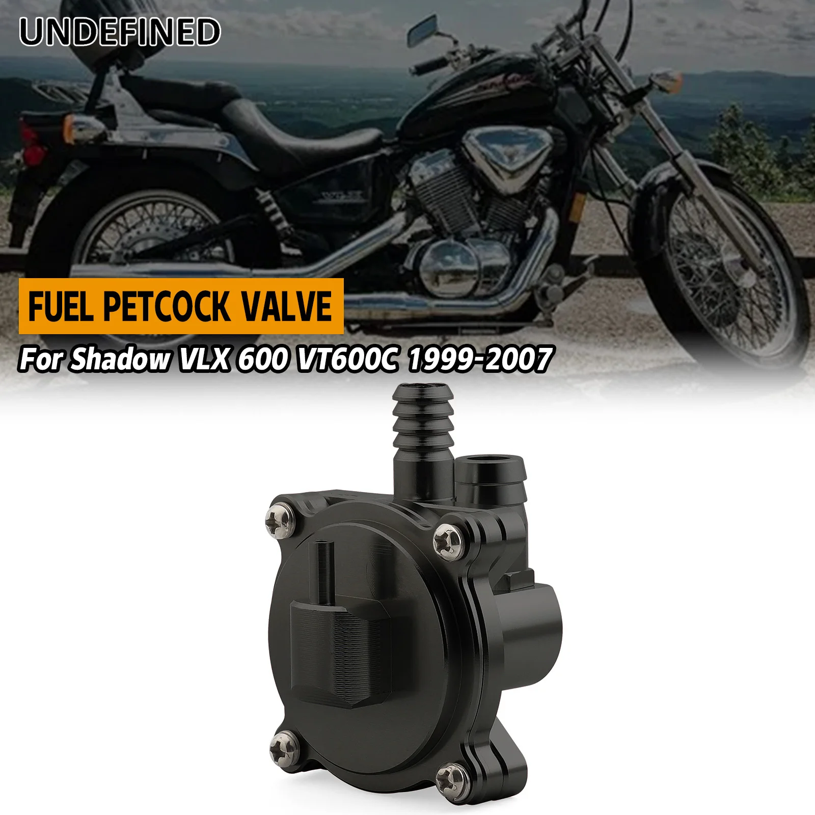 Motorcycle Black Fuel Gas Auto Petcock Valve Switch For Honda Shadow VLX 600 VT600C ST1100 16970-MZ8-U52 16970-MZ8-G21