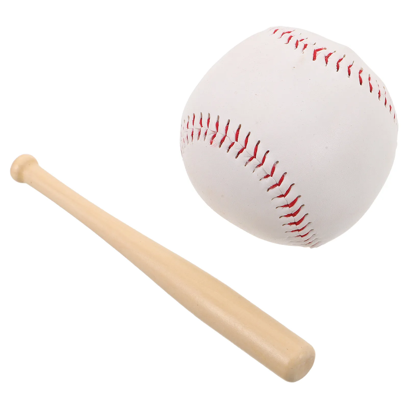 

1Set Mini Baseball Set Kids Wooden Bat and Ball Practice Starter for Toddlers Easy Grip Ergonomic Design Outdoor Backyard Fun
