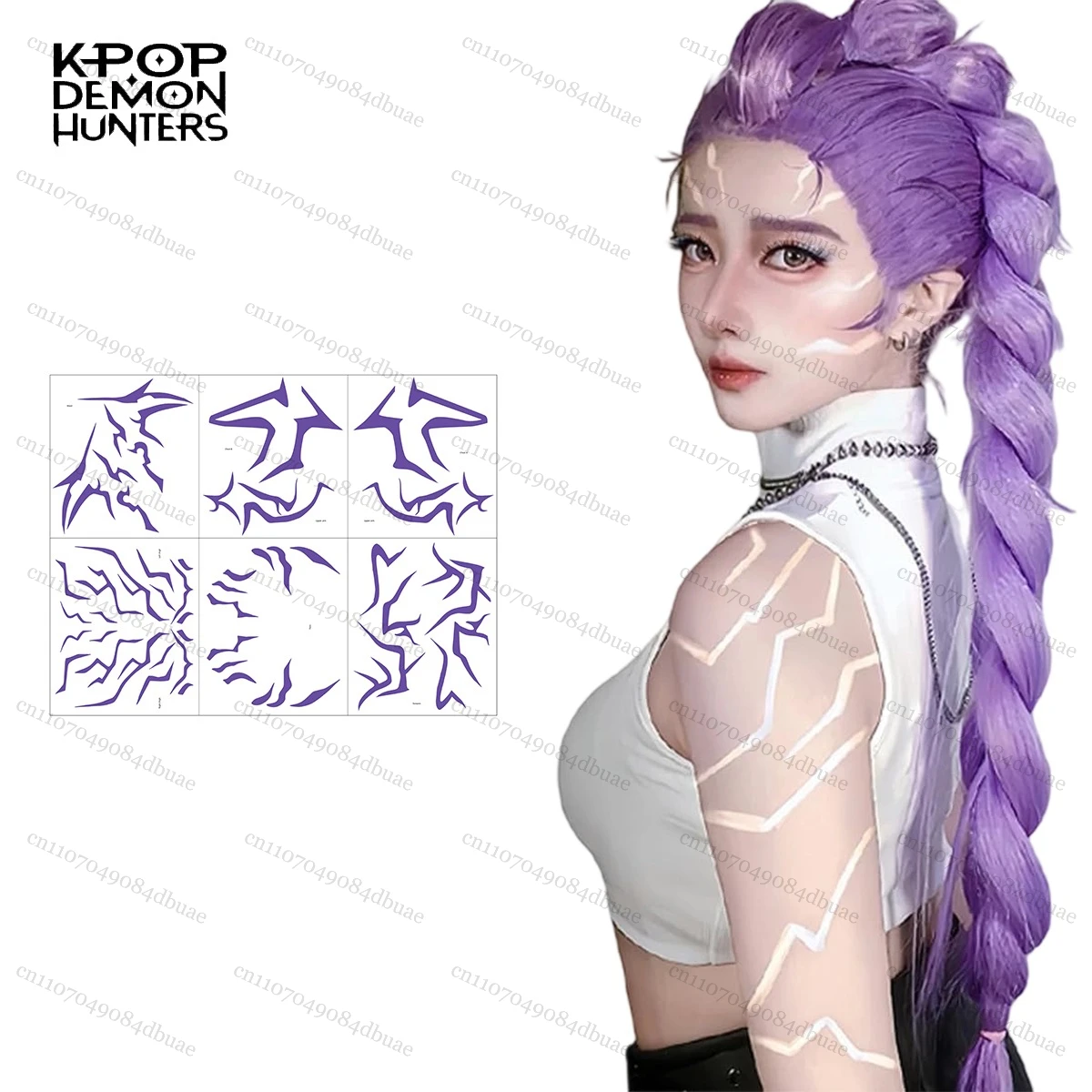 

KPop Demon Hunter Rumi Limited-Time Tattoo Cosplay Tattoo Sticker Prop Demon Hunterx Lumii Cosplay Accessory Features