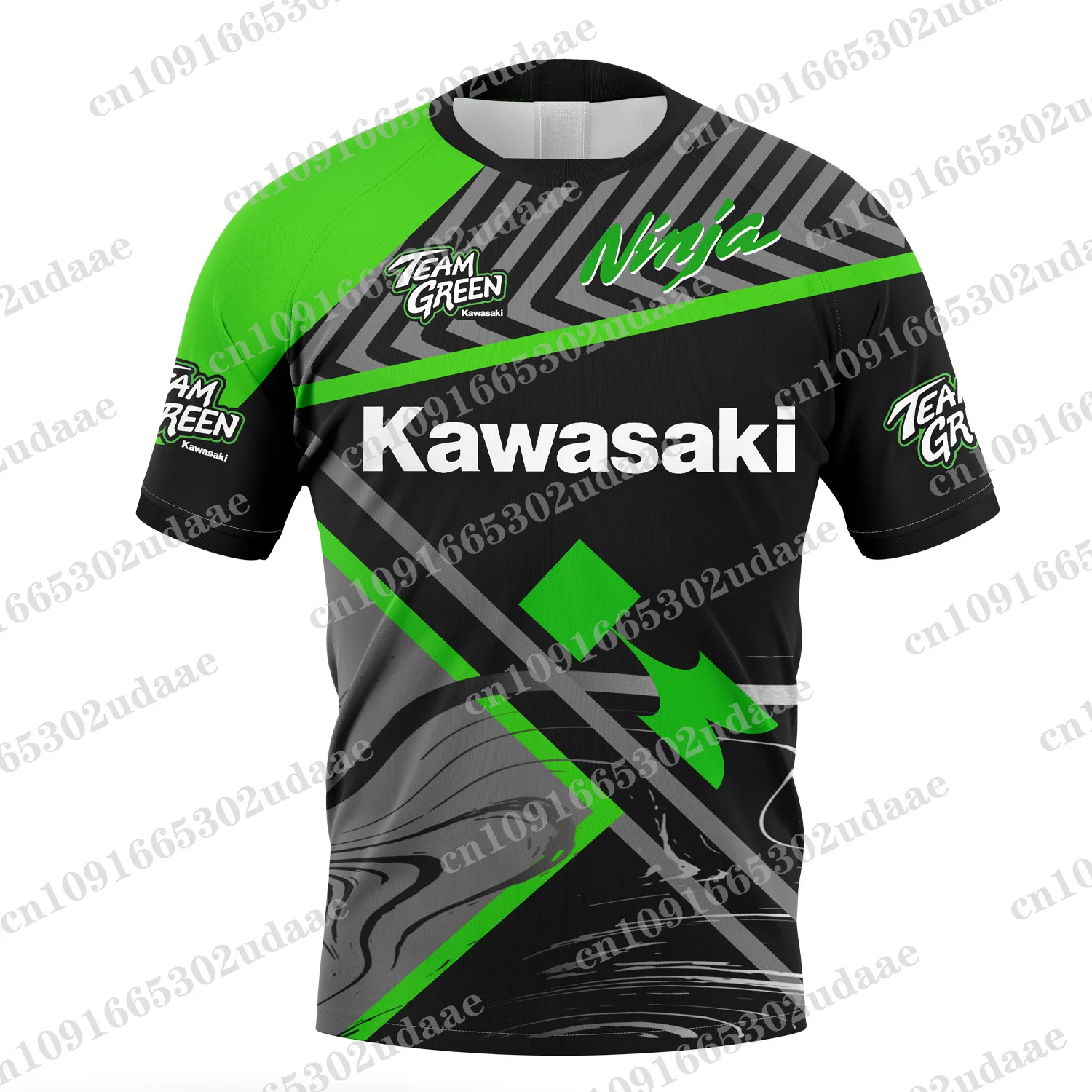 2024 nuove magliette Kawasaki da uomo e da donna della squadra di corse stampate in 3D camicie a maniche corte, abbigliamento sportivo da moto, top