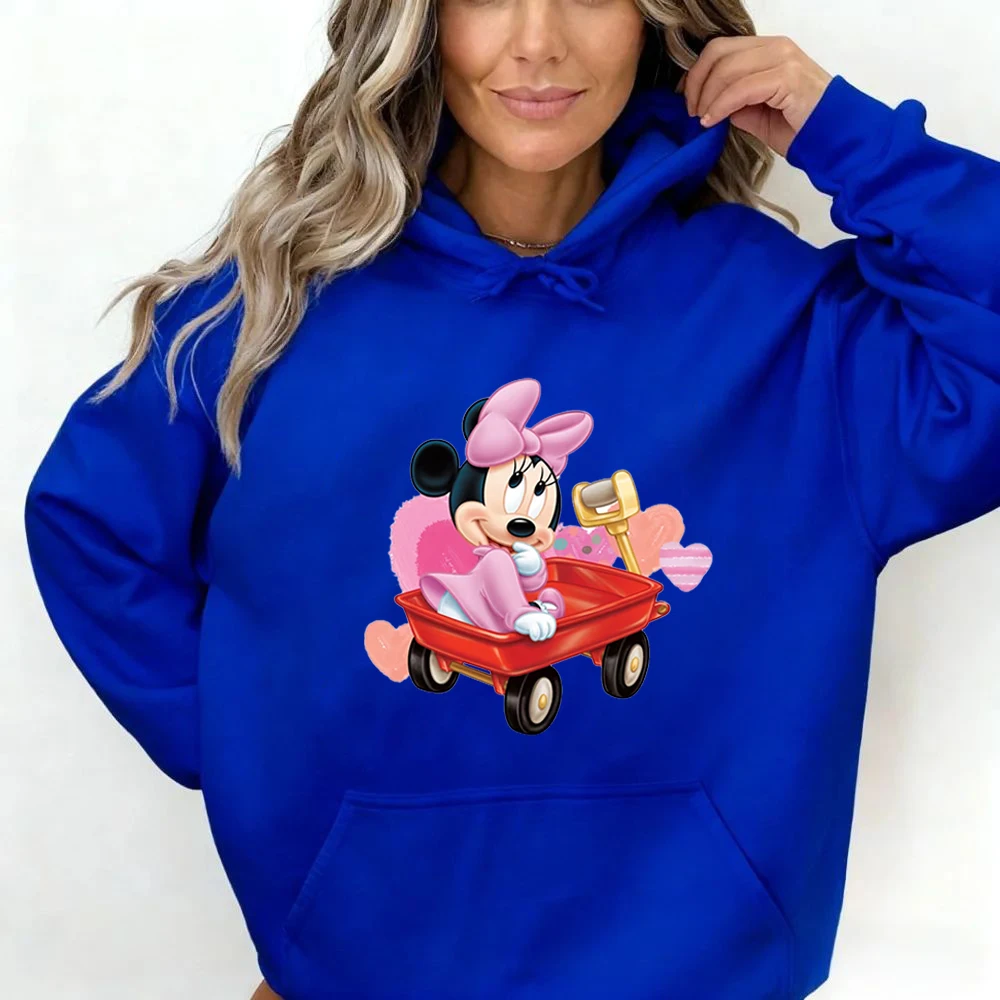 Disney Mickey Minnie Fashion Hoodie Disney Element Pattern Printing Casual Daily Comfortable Breathable Sweater