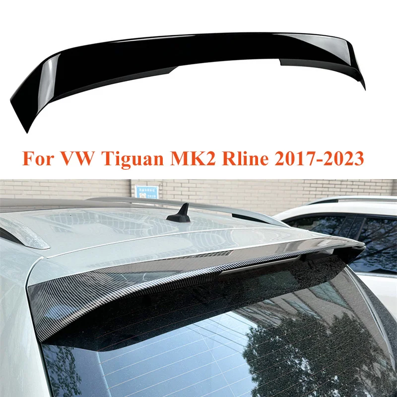 

Glossy Rear roof Trunk top Spoiler For VW Tiguan MK2 Rline 2017 - 2023 Tail Tailgate Splitter Lip Spoilers DUCK Tail DUCKBILL