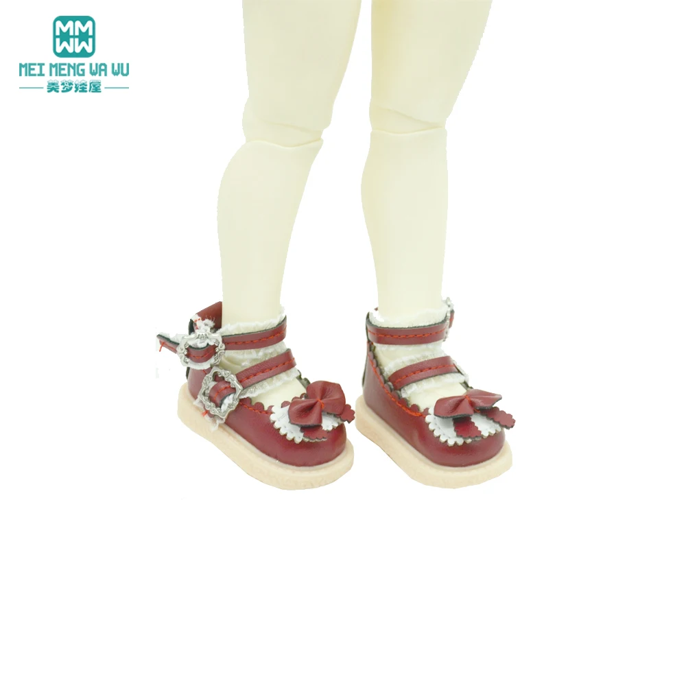 Mini doll Shoes 1/6 BJD YOSD EXO doll FASHION SNOW BOOTS MARTIN BOOTS LEATHER SHOES KIDS HOLIDAY GIFT ACCESSORIES