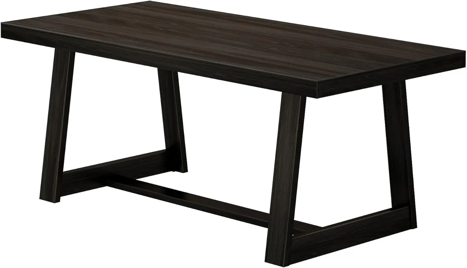 Mesa de comedor de granja de 72 pulgadas, mesa de cocina rústica de madera maciza, mesa de cena rectangular de madera grande para comedor, hogar apagado