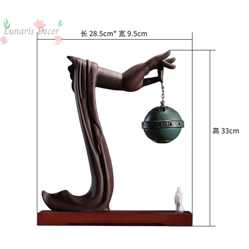 Antique Bergamot Backflow Incense Burner Ornament Indoor Air Purification Creative Disc Fragrant Sandalwood Aromatherapy Burner