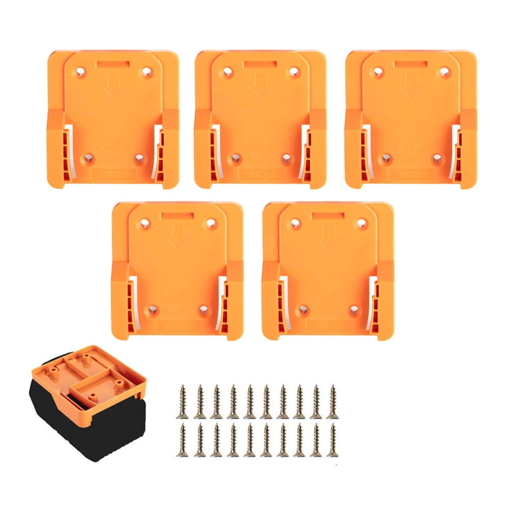 Versatile Battery Hanger Bracket For Ridgid 18V Tool Battery Hanger Bracket Drill Mount Dock Hanger Plastic Tool Holder