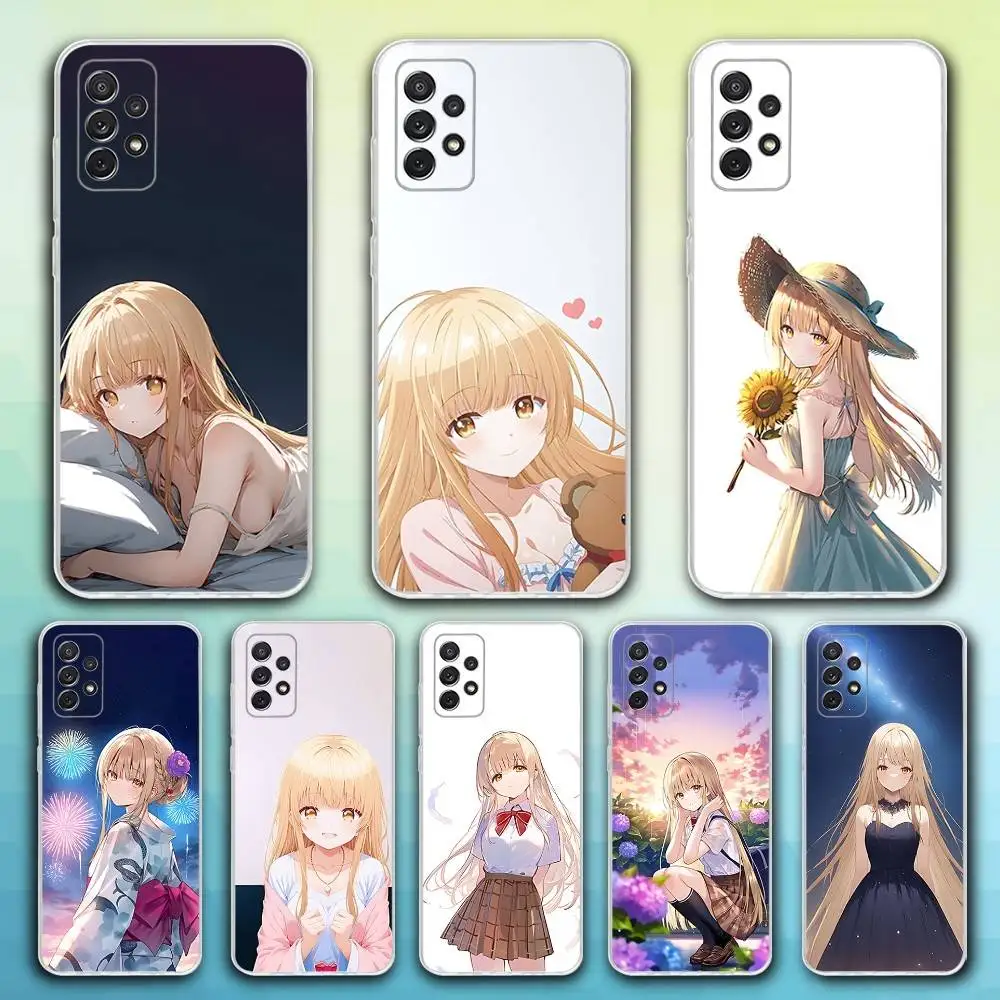 

M-Mahiru Anime S-Shiina Phone Case For Samsung S30,23,21,22,20, FE lite,S10,9,8,7 PIus Note20ultra Soft Transparent