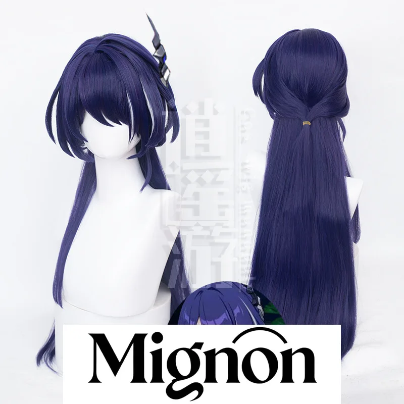 

Honkai: Star Rail Acheron, парик для косплея, имитация кожи головы, эмулятор, подарок на Хэллоуин