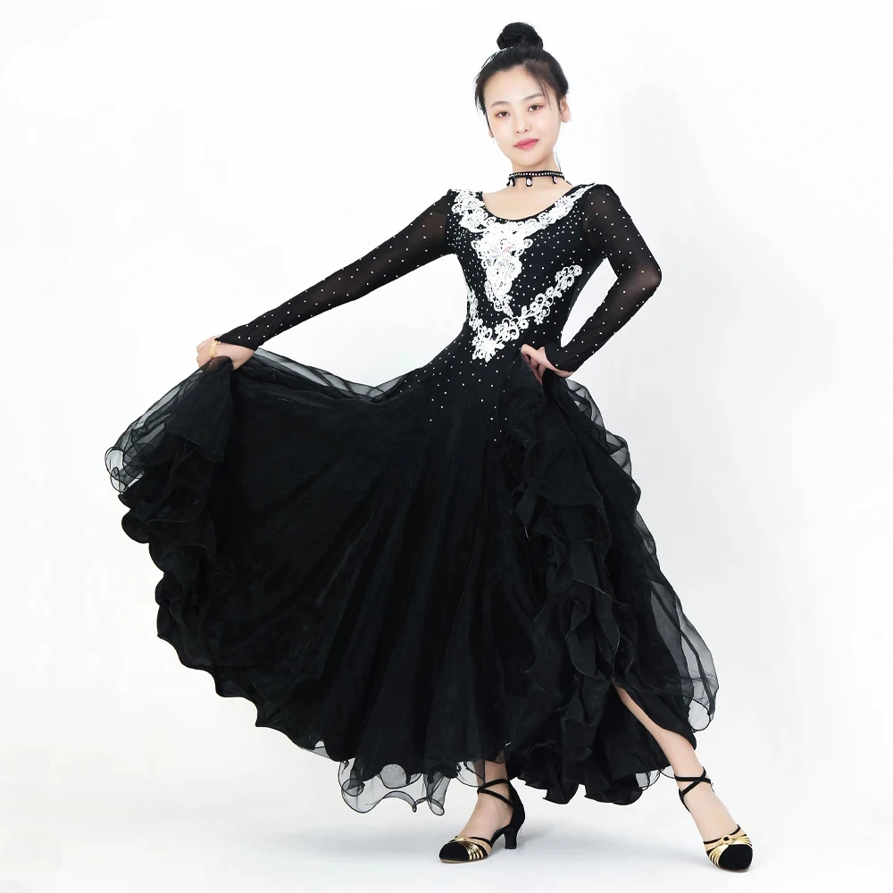 New Waltz Competition Costume Ballroom Dance Dress Modern Suit Women Girl Outfit For Prom 2024 Urban Adult Clothes Stage Evening