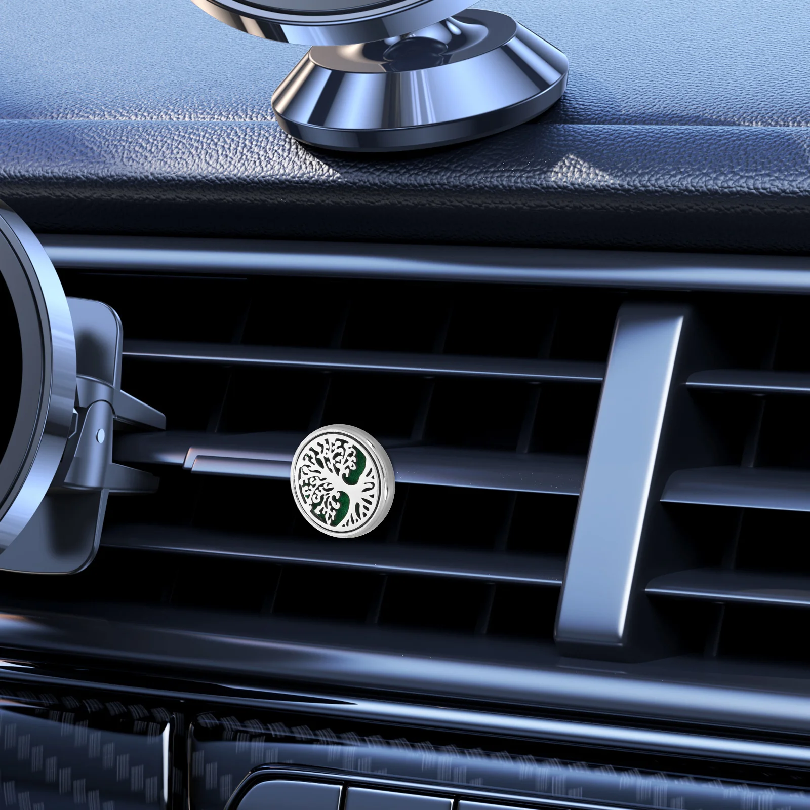 

Car Aromatherapy Clip Air Freshener Cotton Essential Oil Diffuser Vent Stylish Life Tree Car Decor Perfume