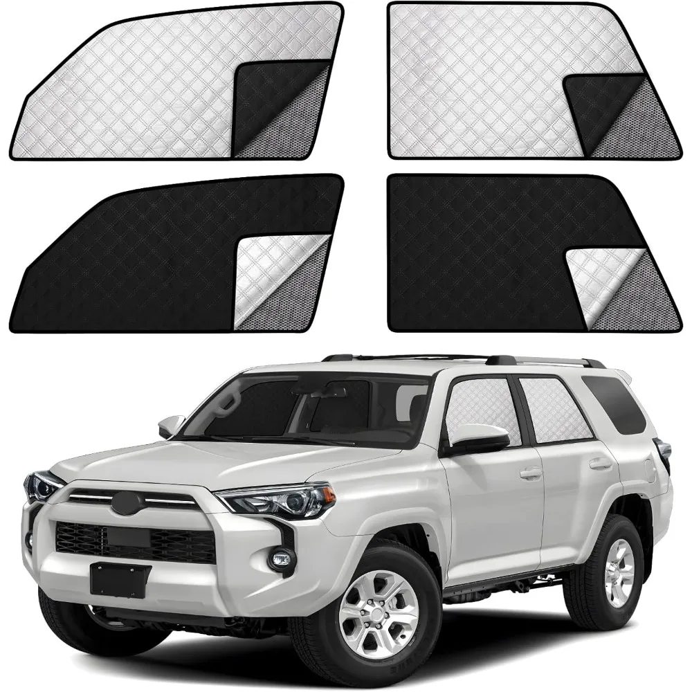 

Side Window Shade Cover for 2017 SUV Double Layer Mesh Screen Blackout Privacy UV Protection Sleep Camp