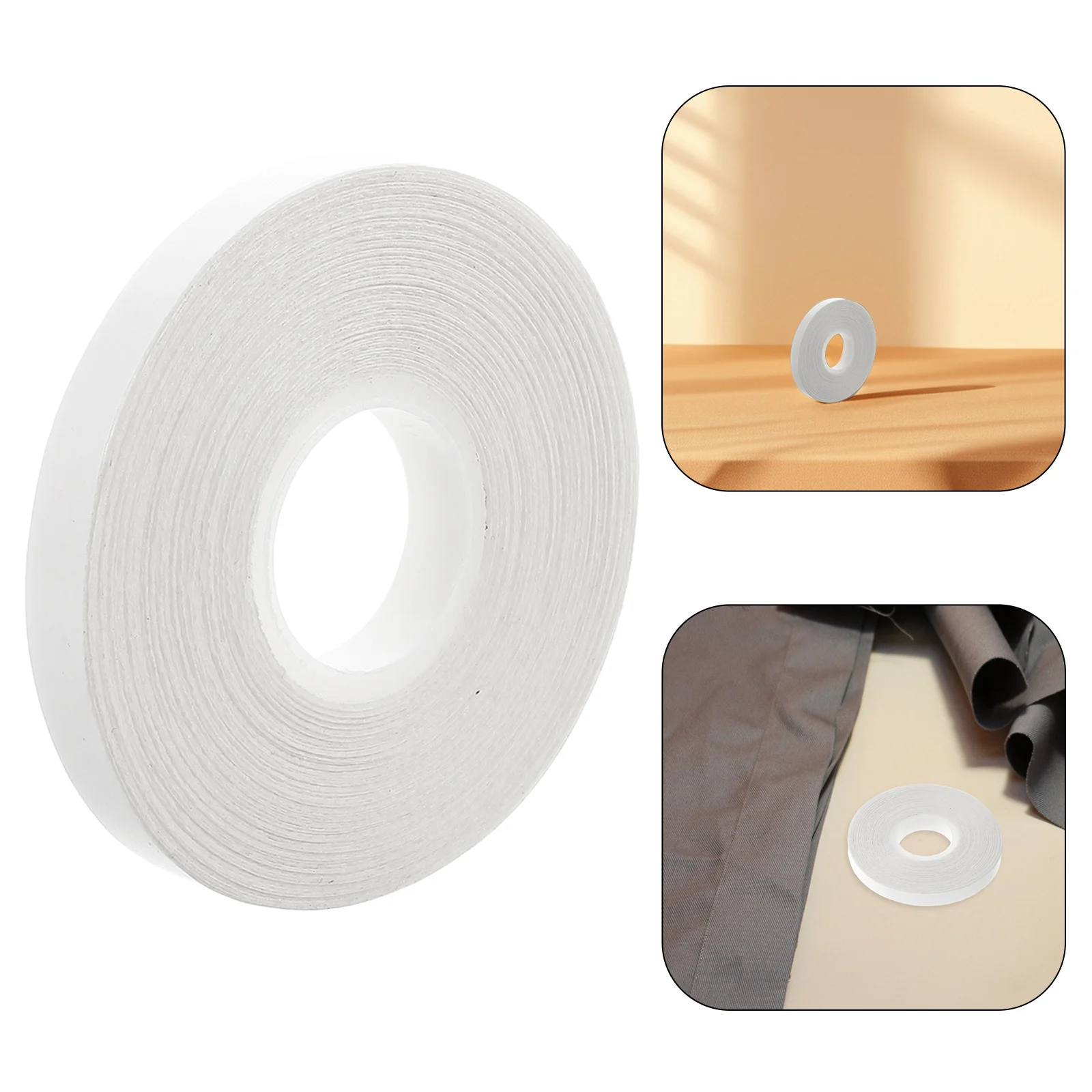 1 Roll Water Soluble Double Sided Tape Temporary Fabric Fixation Tape for DIY Patchwork Quilting Clothing Tent Repairs High