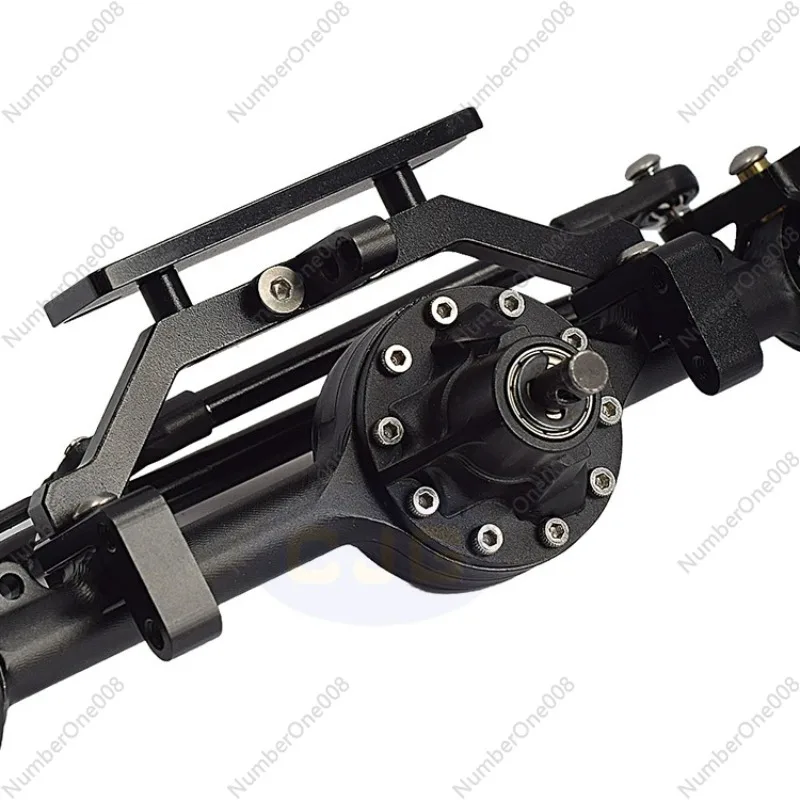 New Metal Complete Rear Axle for 1/10 RC Crawler YotaII Yota 2Generation D90 2Generation RC Accessories Black view 3