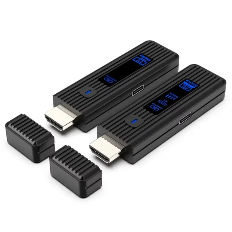 AT12 50M Wireless -Compatible Video Transmitter Receiver Extender Display Adapter Dongle For TV Monitor Projector PC