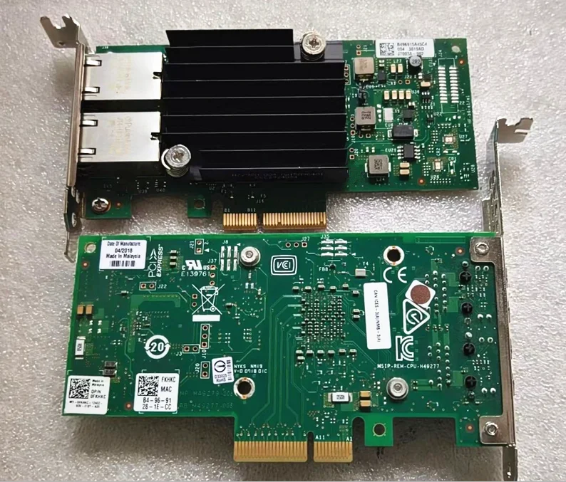

FOR DELL X550-T2 Intel 10Gb 2P Ethernet Converged Network Adapter FKHKX HWWN FKHKC C4D5P 4V7G2 0FKHKX 0HWWN 0FKHKC 0C4D5P 04V7G2