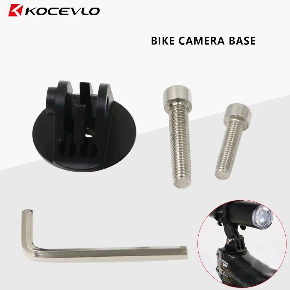 KOCEVLO Bcycle Handle Bowl Set Cover Aluminum Camera Base For Gopro Sport Cam Accessories