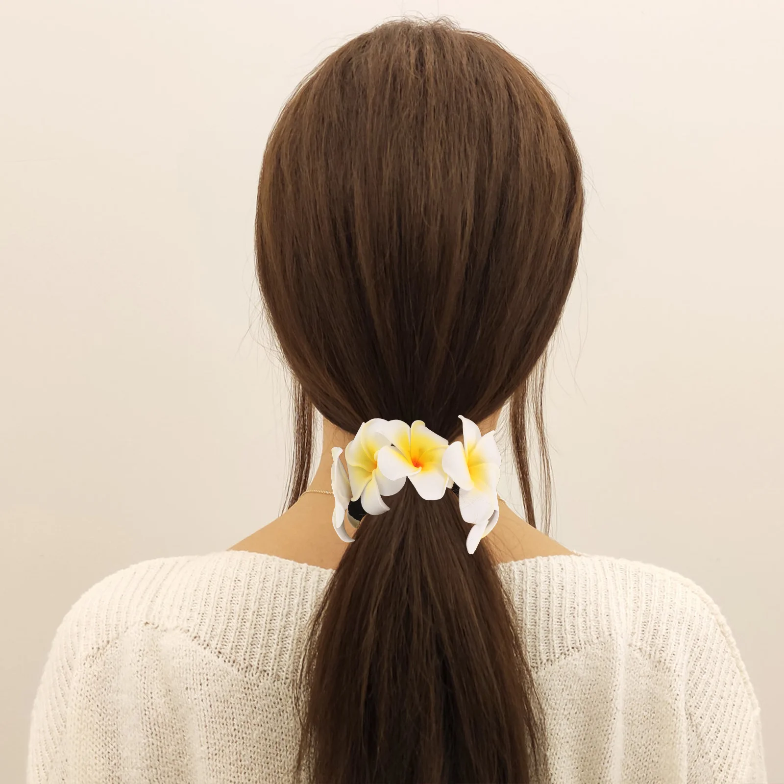 

Flower Hair Ties for Women Thick Hair Styling Accessories Elegant Ponytail Holder Ideal for Spring Summer Outfits Festival Looks