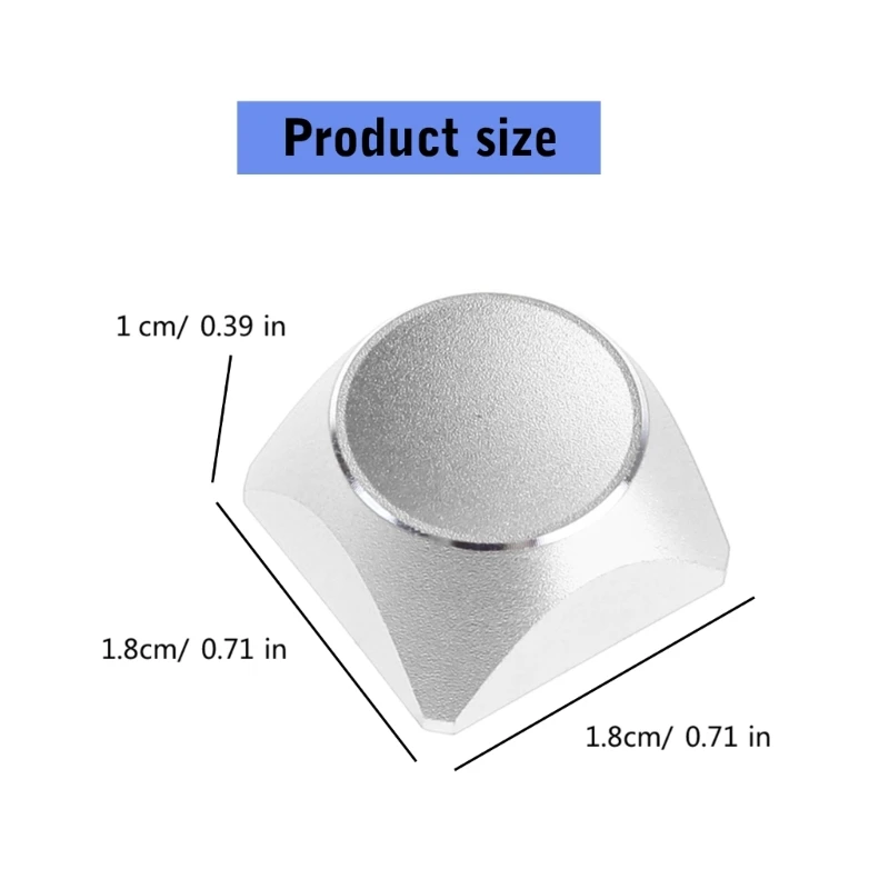 Tasto chiave keycap da gioco profilo XDA in lega alluminio 1PC