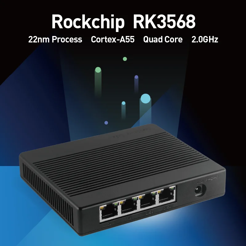 Portable Travel Router Openwrt With Dual-gbps Ethernet Ports 4gb Lpddr4 Based In Rk3568 mini router