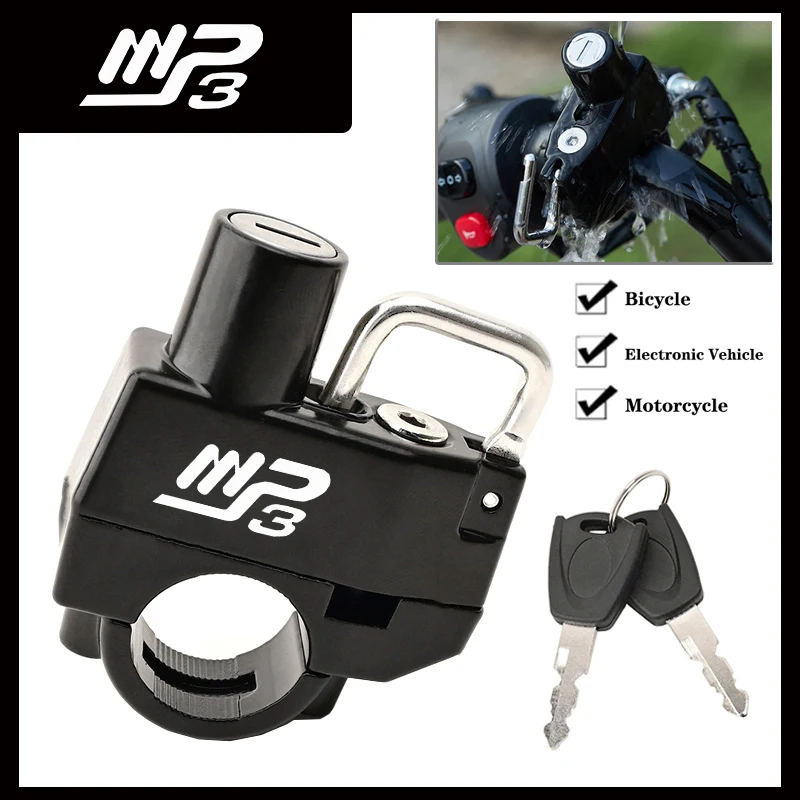 Motorcycle Helmet Lock Anti-Theft Helmet Security Locks with For Piaggio MP3300 MP3500 MP3 250 300 500 HPE Sport Scooter