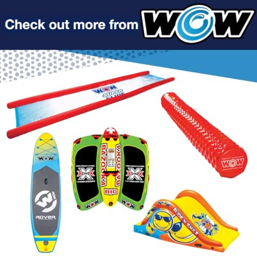 World of Watersports opblaasbaar springkussen, 4ft stuiteroppervlak, geel