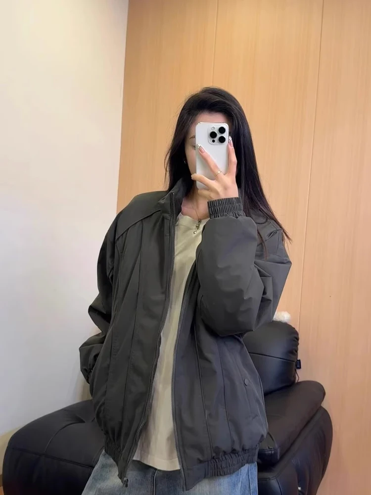 

Мужская зимняя хлопковая куртка American Cleanfit Thiened, свободная посадка с воротником-стойкой, деконструированный дизайн, рабочая одежда, топ