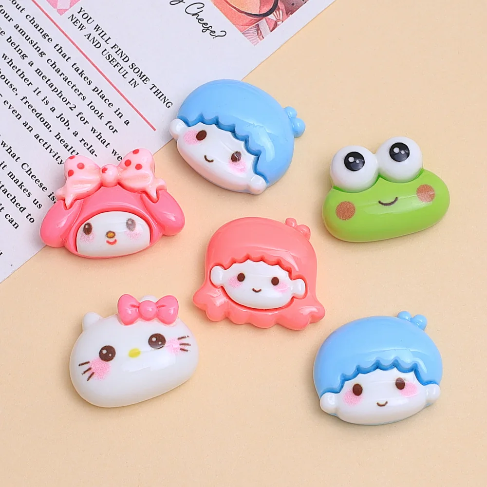 5 pièces mignon petit garçon dessin animé fait à la main bijoux à bricoler soi-même accessoires crème colle résine accessoires trou chaussure boucle matériel
