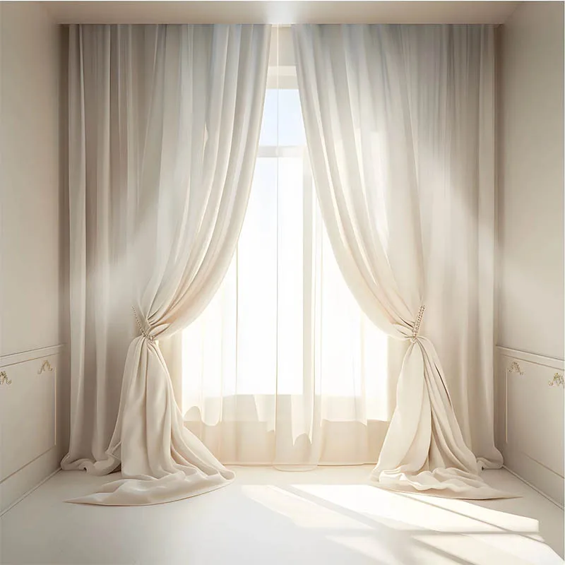 Mehofond cortinas sonhadoras maternidade foto pano de fundo casamento janela branca estúdio retrato arte fina textura fotografia fundos