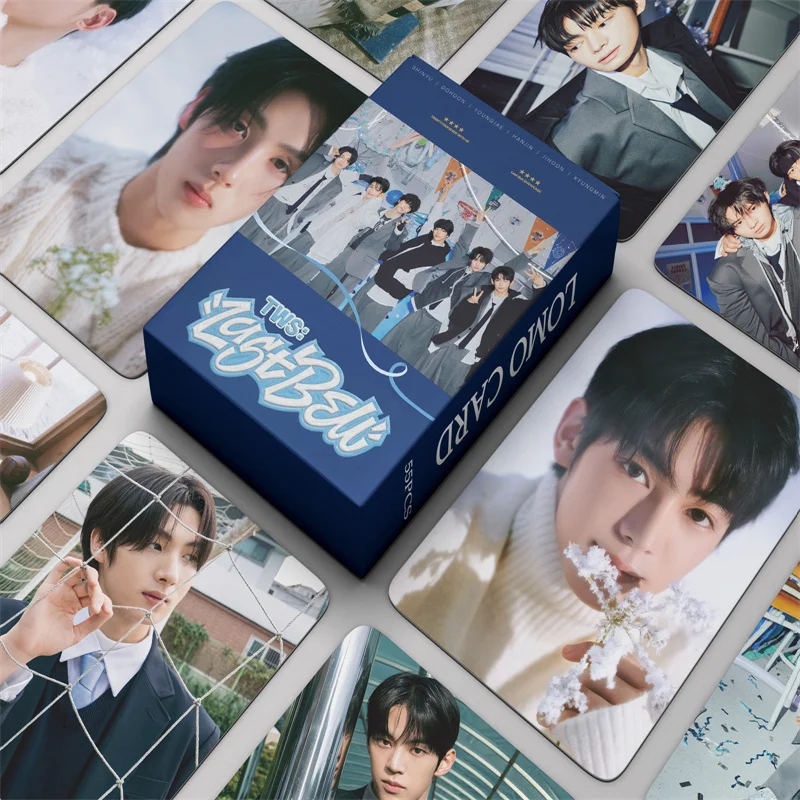 55pcs/set TWS Boys Album LOMO Card Last Bell Photo Card DOHOON Collector Card Postcard SHINYU HANJIN YOUNGJAE Greeting Card Gift