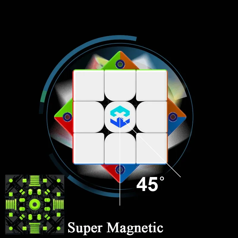 3x3 Speed Cube UV Curing Finish Maglev Magnet Precision Meets Speed Puzzle Cube Speedcubing Competition WCA Cube Toy Gift