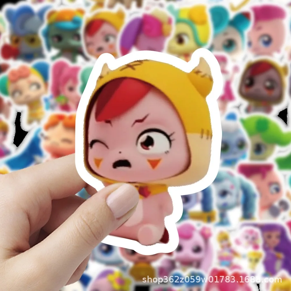 10/60PCS Cartoon Anime Catch！Teenieping Cute Stickers Graffiti Decals DIY Laptop Phone Guitar Bike Skateboard Sticker Kids Toy