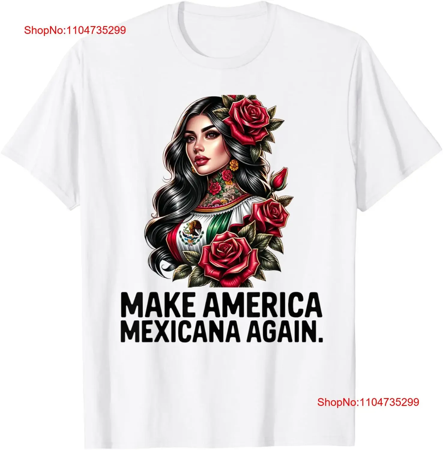 تي شيرت Make America Mexicana Again تي شيرت عتيق مغسول للارتداء اليومي، ملابس شارع مريحة قابلة للتنفس، رسم أنيق