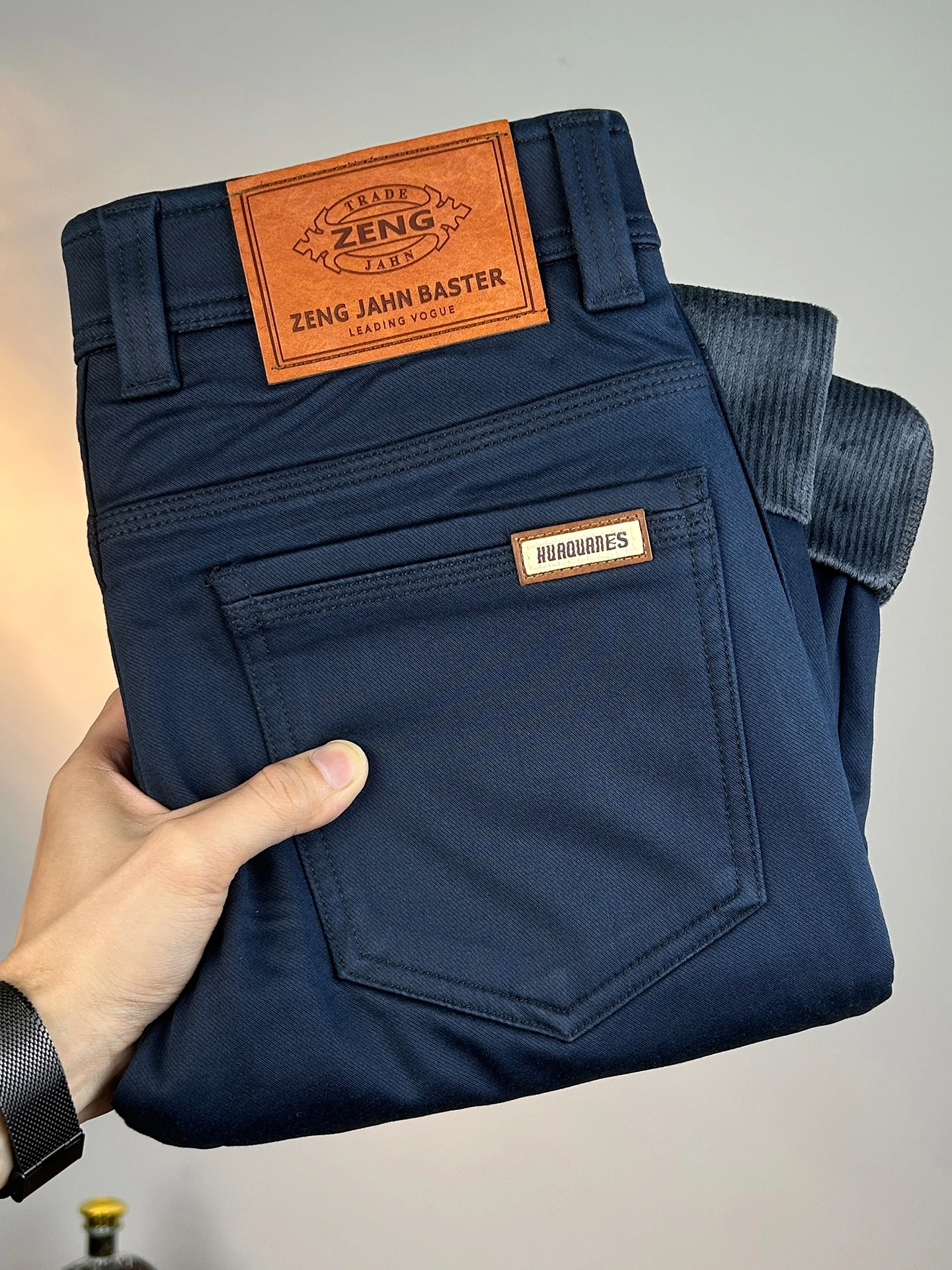 

Высококачественные мужские повседневные брюки: теплые, прямые, для города, делового стиля, модные, со средней талией, на молнии