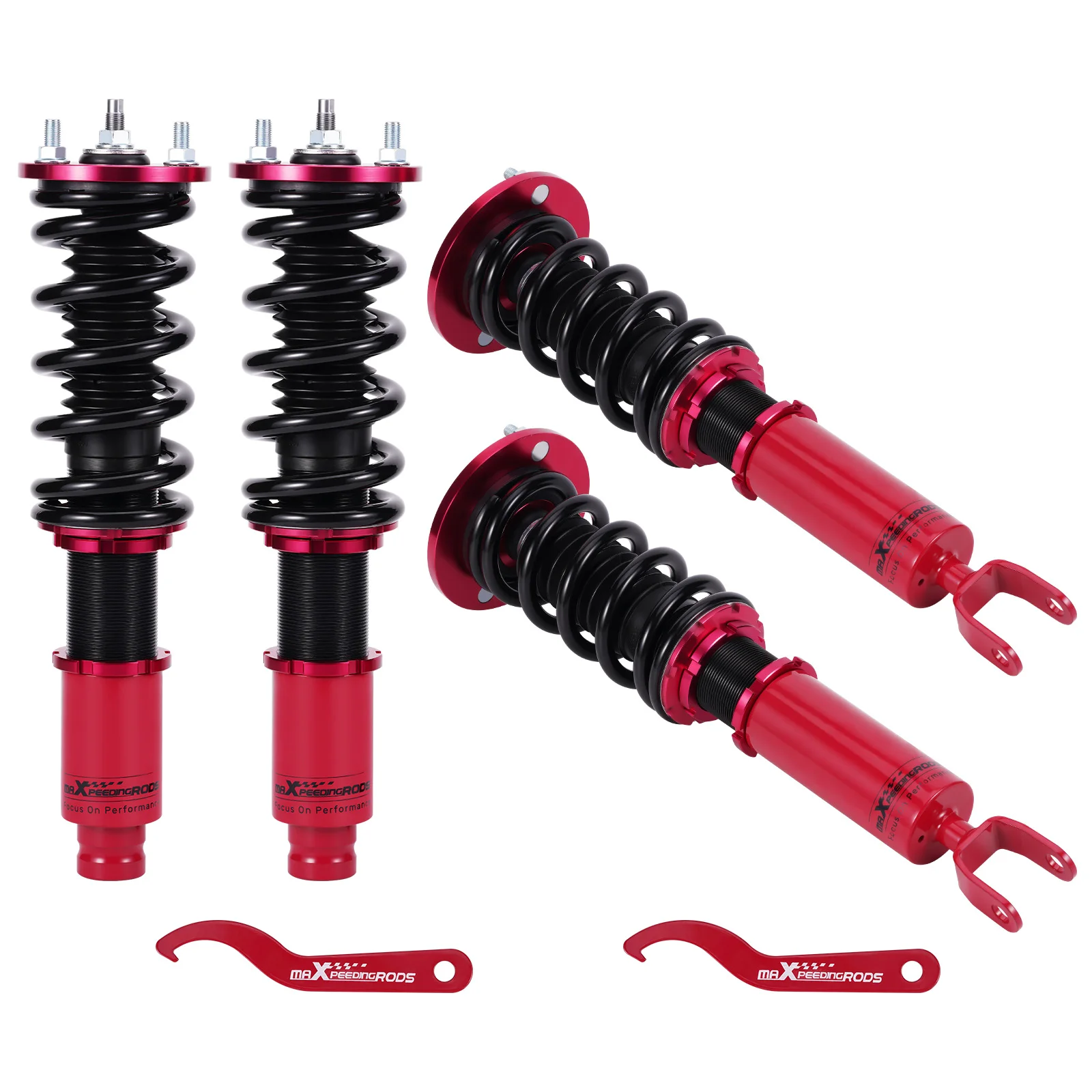 MaXpeedingrods Adjustable Coilovers Shock Absorbers for Honda Accord 1990-1997 Shock Absorber Suspension Front Rear