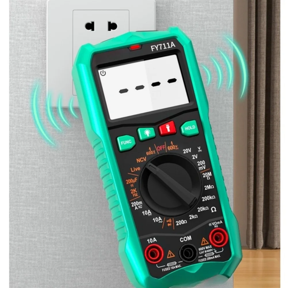 FY711A For Smart Auto Range Digital Multimeter True NCV Live Wire Detector Capacitance For Frequency Tester For Electrical T