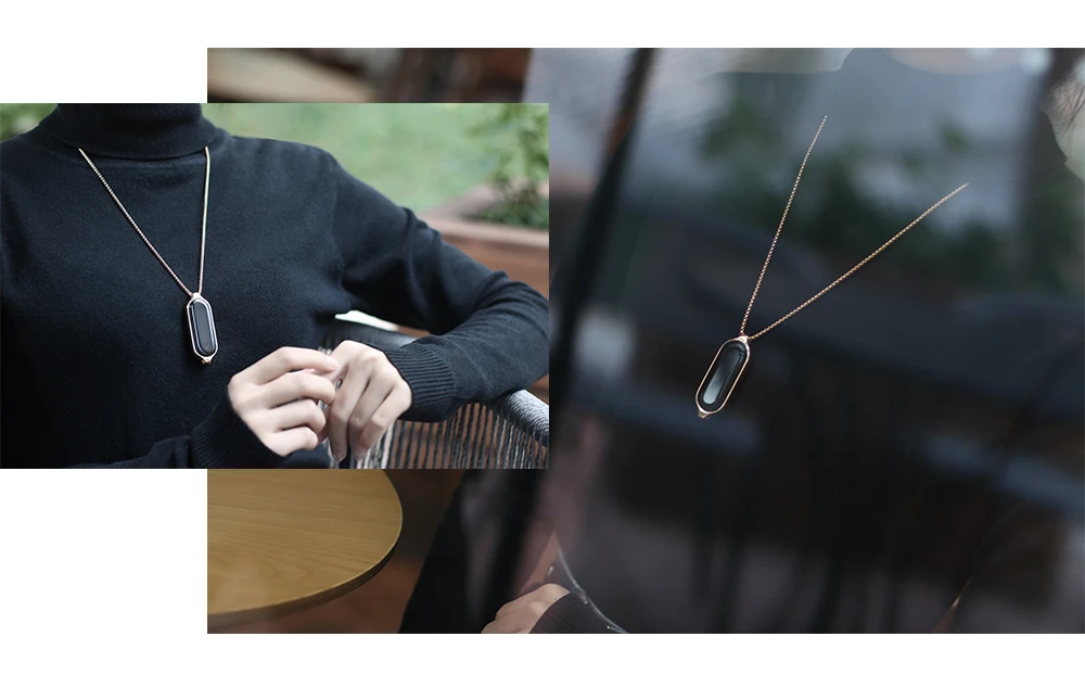 Necklace for Mi Band 10 9 8 7 6 5 Smart Bracelet Strap for Mi Band 9 Metal Wristband for Mi Band 7 6 Hanging Neck Decoration