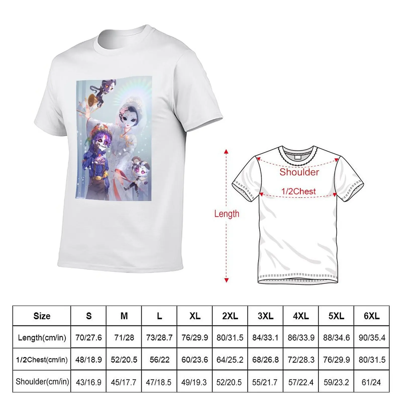 Identity V Geisha, Prospector and Wu Chang T-Shirt cheap stuff boys whites heavyweight t shirts for men