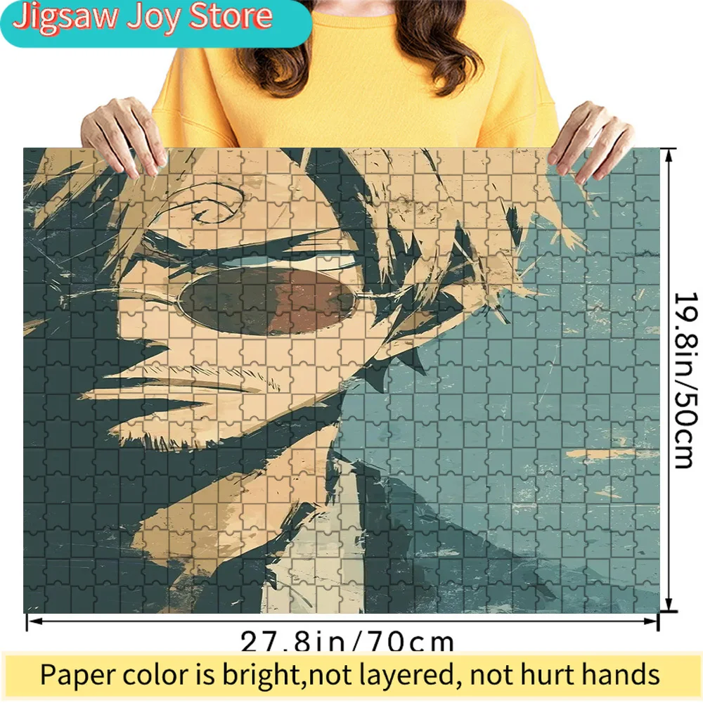

Premium Paper Jigsaw Puzzle One Piece Sanji Retro Sunglasses Close-up Anime Art High Quality Cardboard Puzzle for Family Enterta