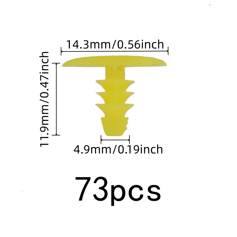 73 pcs Windproof Strip Clips with Easy One-Step Install, ideal for Frame Seal Fixing and Frame Seal Fixing