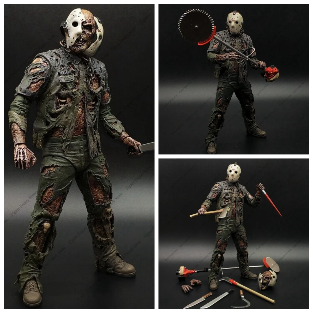 Action figure Jason the Zombie from the Ghost Street Freddy doll creepy humanoid toy with a scream toy model figurine
