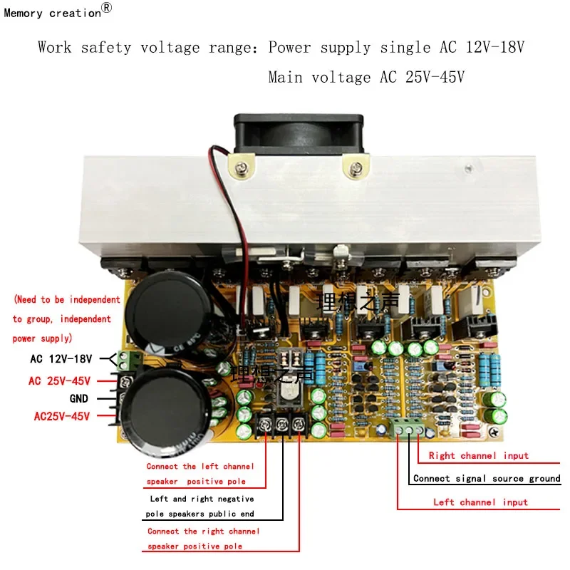 800w*2 2 Kanallı Stereo Güç Am - Hifi Amplifier Board incelemesi ve fiyatı