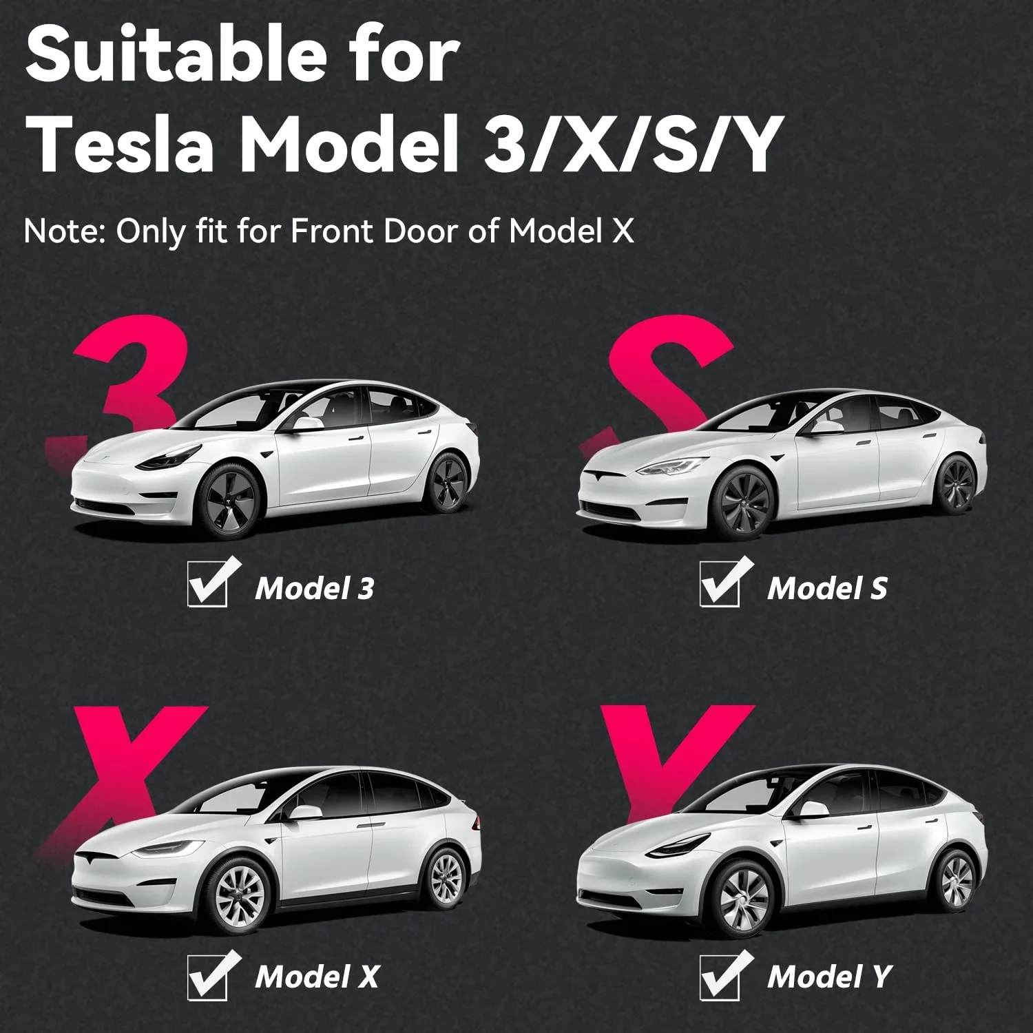 2/4pcs Car Door LED Logo Projector lights HD Welcome Light 3D Laser Ghost Shadow Light for Tesla Model Y 3 S X car Accessory
