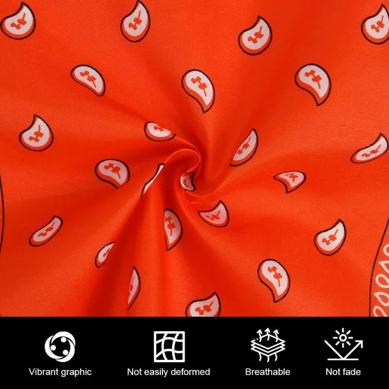 1/10 Pcs Paisley Bandana Unisex Hip Hop Head Scarf Multi-color Cowboy Headband Sports Wrist Wrap Hairband Headwear