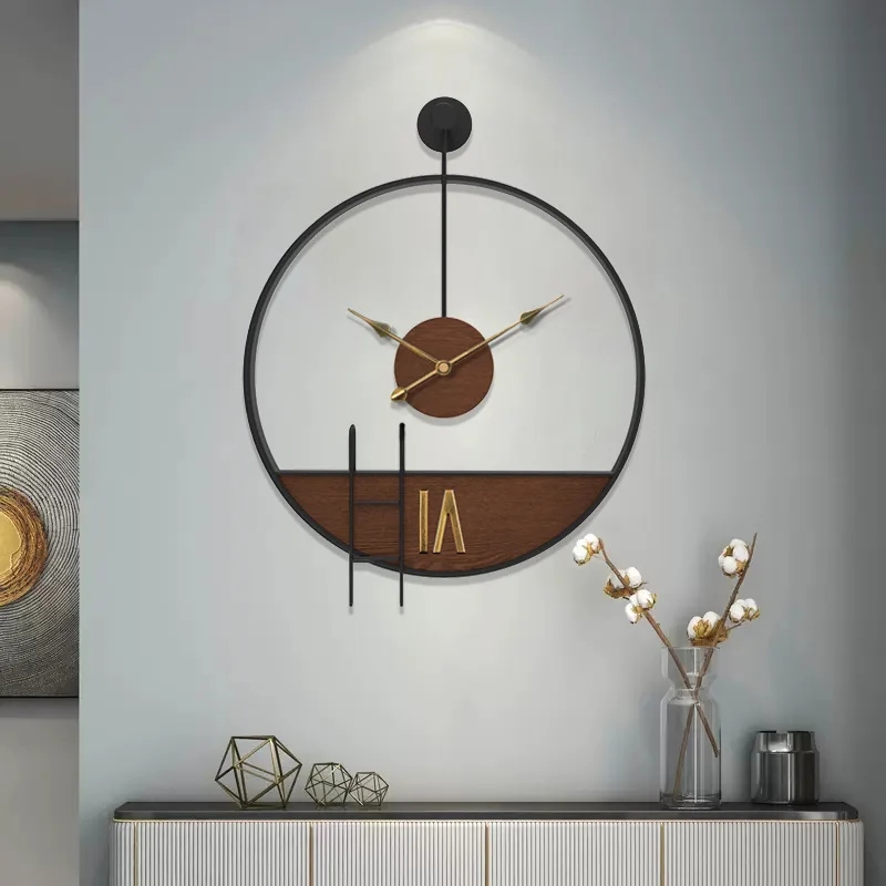 

Creative Iron Wall Clock Modern Simple Decorative Wall Clock Hall Wall Decorative Pendant Clock Watch