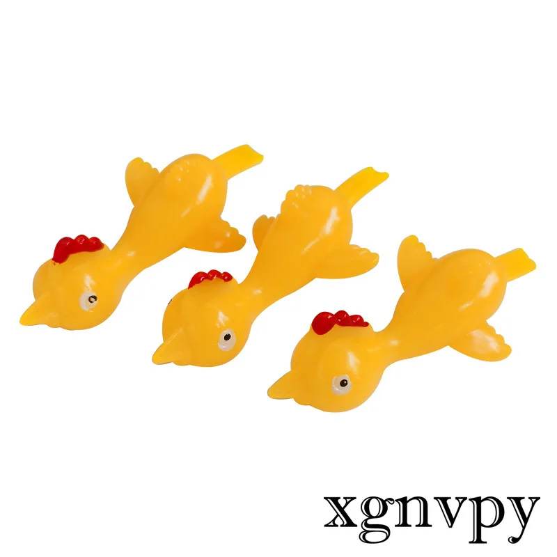 Xgnvpy Catapult Turkey Trick Fun Toy Catapult Chick Tpr Soft Launch Catapult Chick New Peculiar Children's Toy Fun Toy