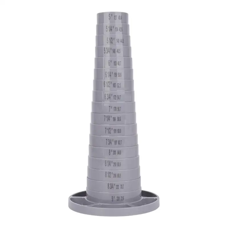 Bangle Size Display Tool 5 to 9 Inch Bracelet Measure Tower with Engraved Size Guides for Sorting and Fit Checks